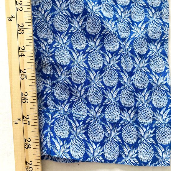 NWTTommy Bahama Turkish Sea Fineapple Linen Drawstring Cropped Resort Pants Sz S - Picture 8 of 10